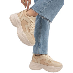 PLATAFORMA BEIGE ESTILO DEPORTIVO