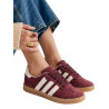 ESTILO SAMBA BAJO BURGUNDY LINEAS BLANCAS