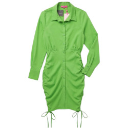 VESTIDO VERDE AJUSTABLE A LOS LADOS