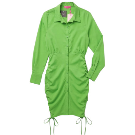 VESTIDO VERDE AJUSTABLE A LOS LADOS