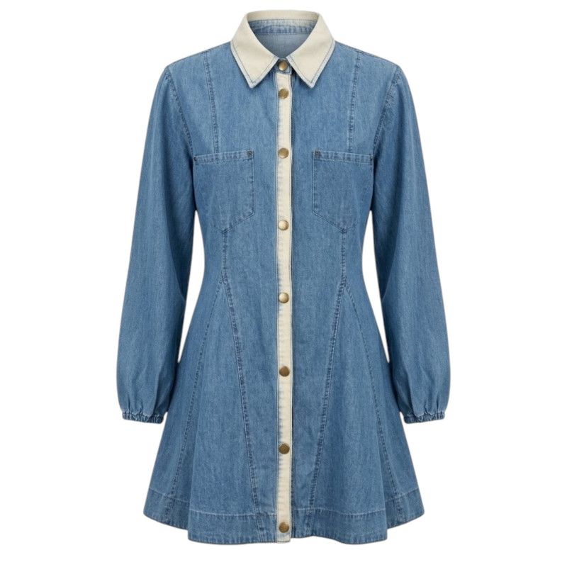 VESTIDO JEAN CON BOTONES