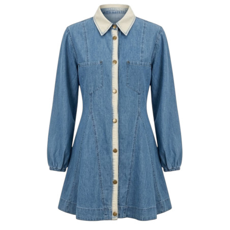 VESTIDO JEAN CON BOTONES