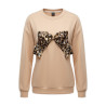 SUETER OVERSIZE BEIGE LAZO DELANTERO