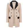 CHAQUETA BEIGE Y NEGRO