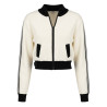 SUETER BLANCO DETALLES NEGROS CORTO