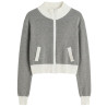 SUETER GRIS DETALLES BLANCOS CORTO
