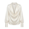 BLUSA CUELLO HALTER PERLA