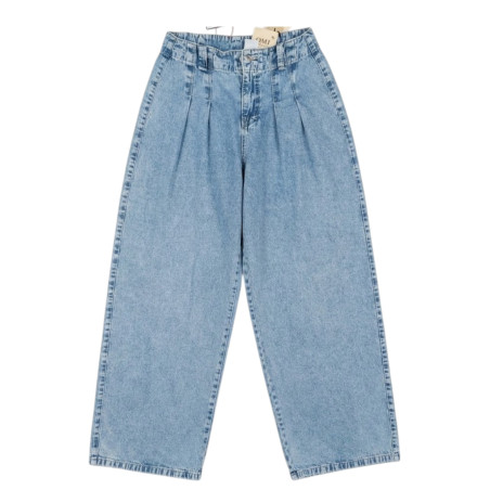 PANTALONES WIDE LEG DE PINZAS TRES TONOS