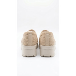 MOCASIN TEJIDO PLANTA MEDIA COLOR BEIGE
