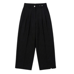 PANTALONES WIDE LEG DE PINZAS TRES TONOS