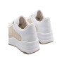 SNEAKER BLANCO DETALLES BEIGE TEJIDO