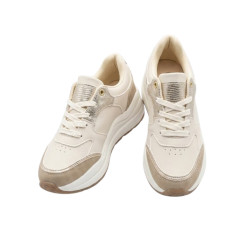 SNEAKER BEIGE ANIMAL PRINT BRILLO