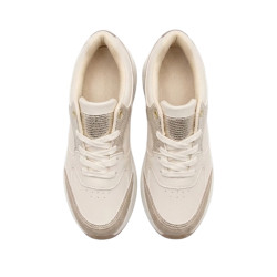 SNEAKER BEIGE ANIMAL PRINT BRILLO
