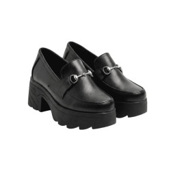 MOCASIN TACO ALTO NEGRO