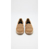 MOCASIN TEJIDO PLANTA MEDIA COLOR CAMEL