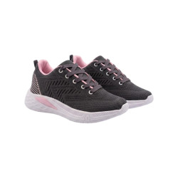 DEPORTIVO CLASICO GRIS OSCURO Y ROSA