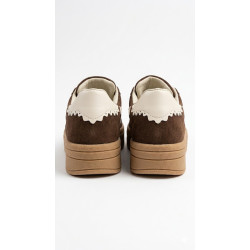 PLATAFORMA ESTILO SAMBA COLOR CHOCOLATE