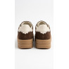 PLATAFORMA ESTILO SAMBA COLOR CHOCOLATE