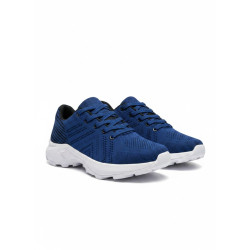 DEPORTIVO AZUL RAYAS NEGRAS TALÓN