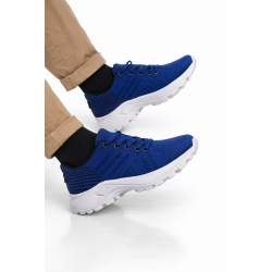 DEPORTIVO AZUL RAYAS NEGRAS TALÓN