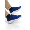 DEPORTIVO AZUL RAYAS NEGRAS TALÓN
